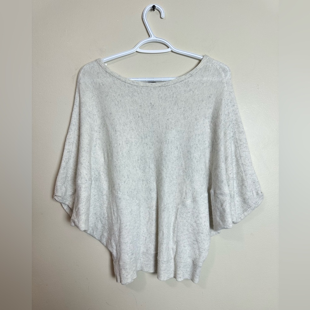 Simons Size S Women's Light Gray Poncho Sweater